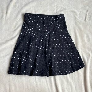 No Boundaries High Waisted Polkadot Skater Skirt
